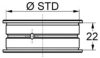 VW 113105507A Main Bearings, crankshaft